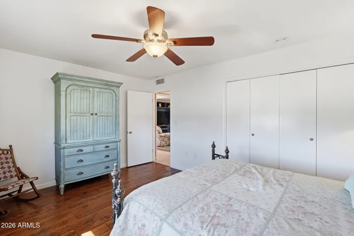 Floor plan offers 2 primary bedrooms with their own updated bathrooms!