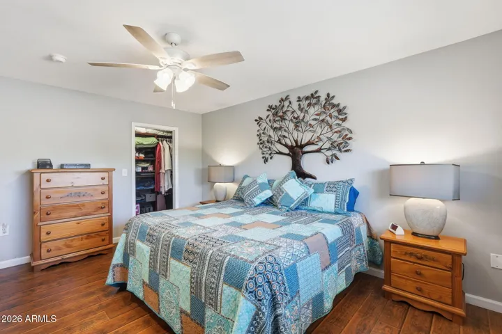 Floor plan offers 2 primary bedrooms with their own updated bathrooms!