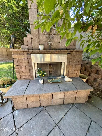 Backyard Fireplace