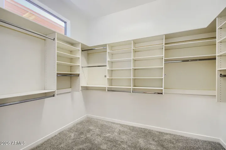 Master extra large walk-in closet