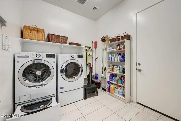 note: the washing machine is two units in one! Small load washer at bottom