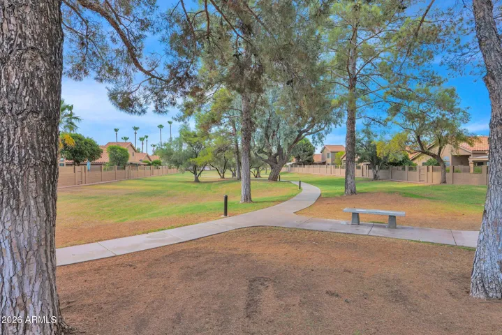 Mature landscaping throughout