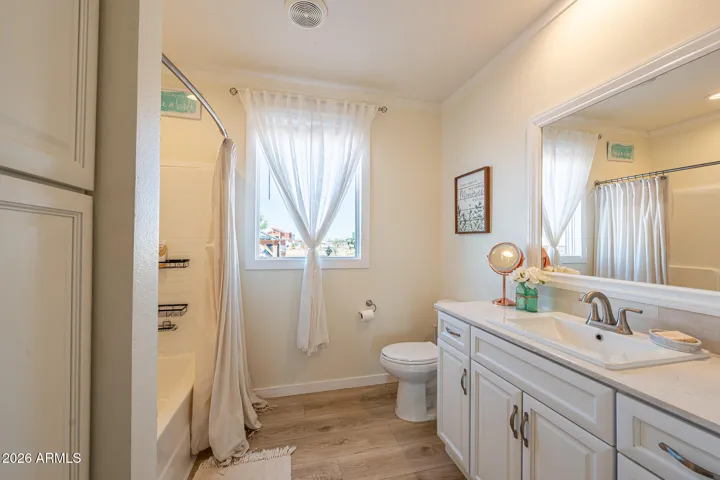 Large Bathroom with shower and tub