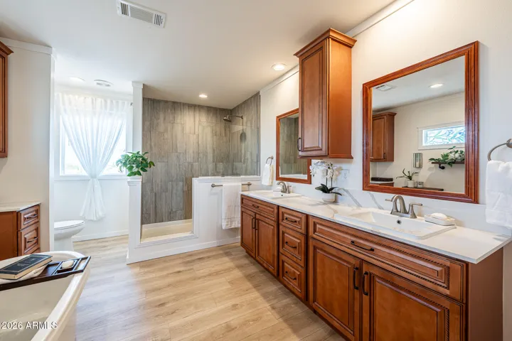 Vanity with double sinks