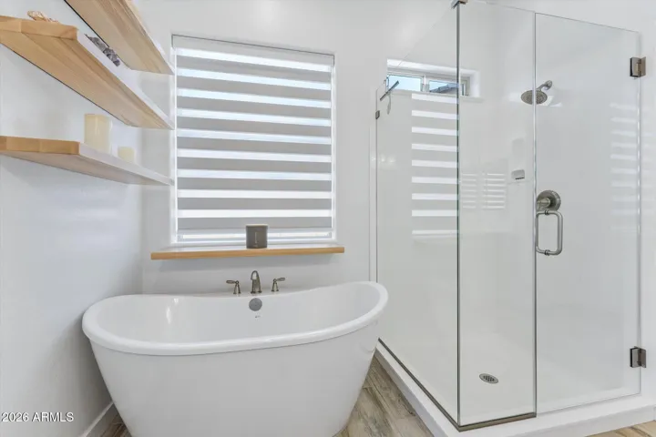 Beautiful free standing tub in Master Bath