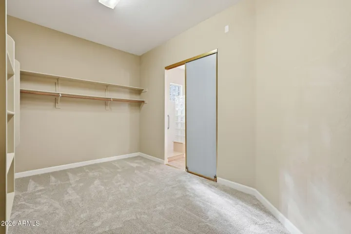 Closet of primary bath