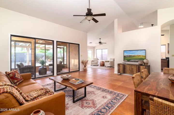 Great room with virtual staging