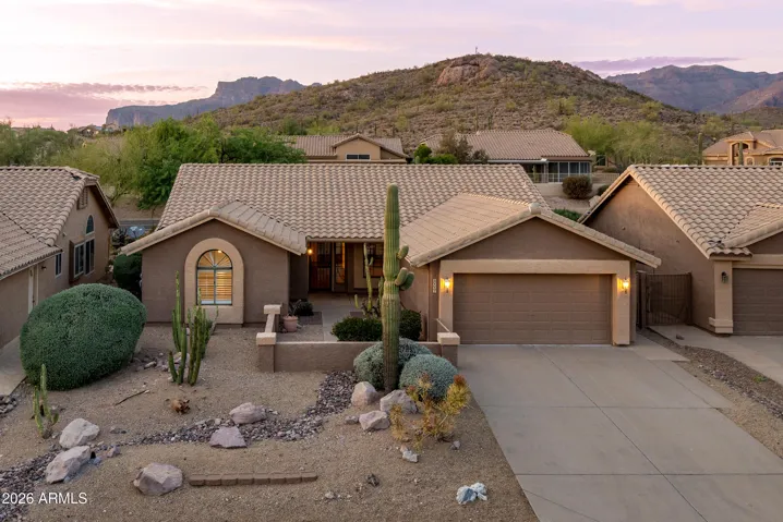 Home at twilight