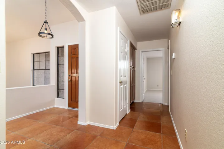 Hallway between bedrooms