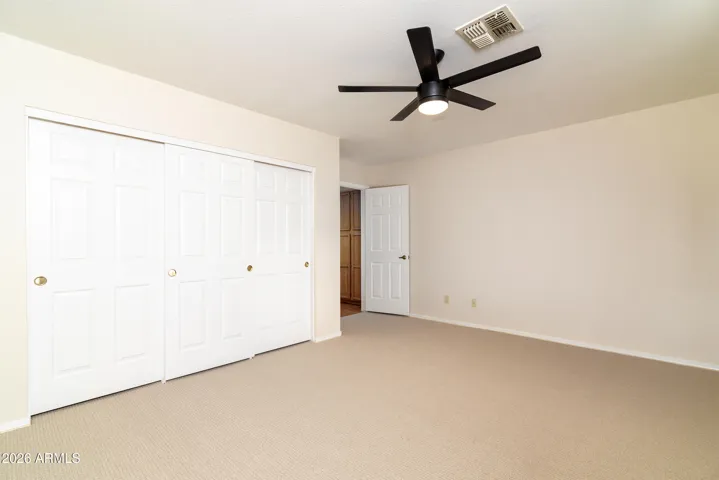 Guest bedroom long closet