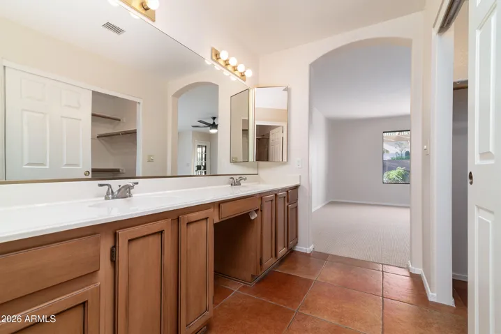 tile in primary bathroom