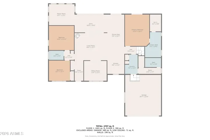 Floor plan - Main area
