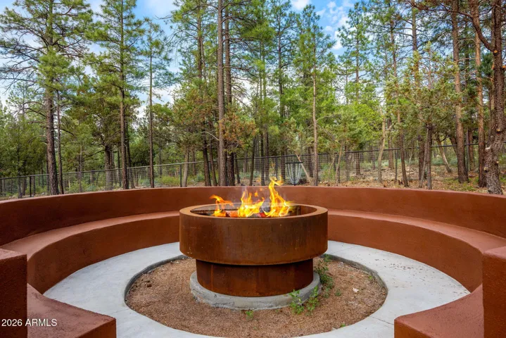 Custom brick fireplace
