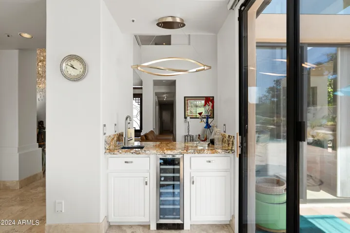Wine fridge.