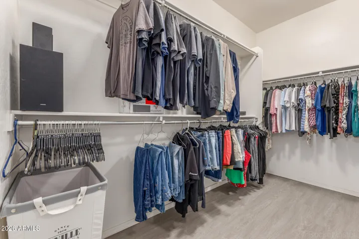Large master closet
