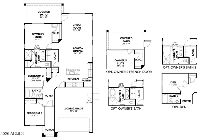 Acacia Floorplan with Structural Options
