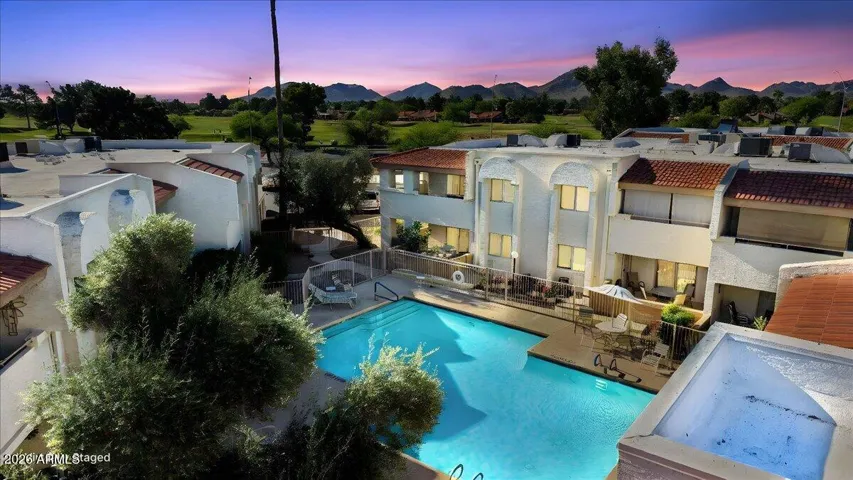 Sunset at the Heated Pool