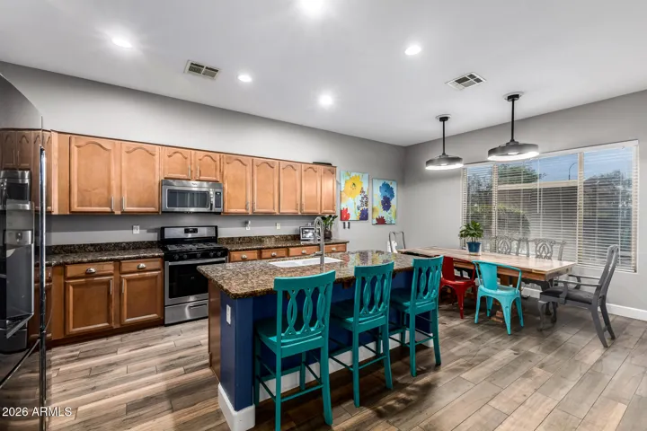 Kitchen with spacious island