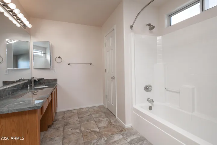 Upstairs primary bathroom