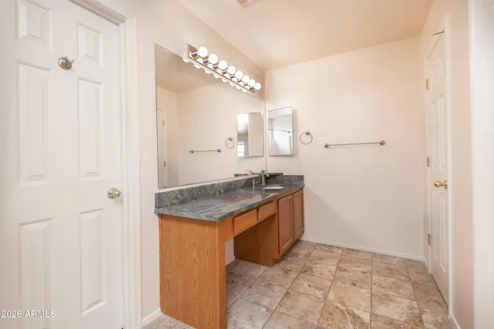 Upstairs primary bathroom