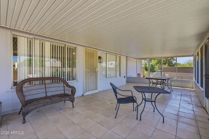 Screened in AZ Room. Perfect for sitting outside with a cup of coffee.