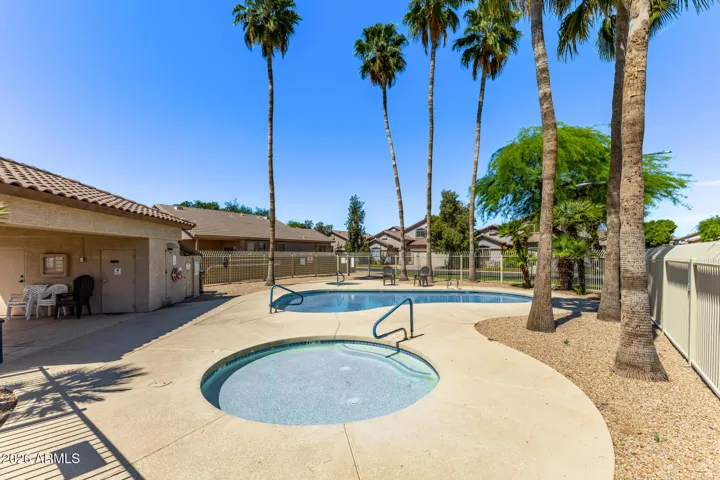 heated community pool & spa