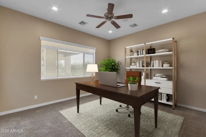 Virtual staging to show as an office