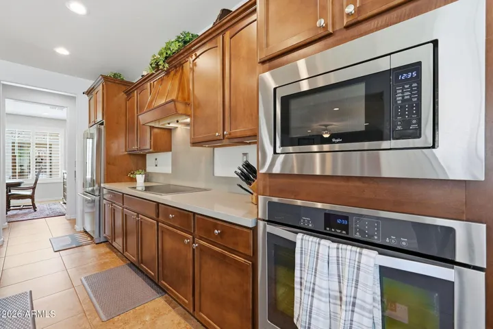 Induction cooktop with a gas stub out in back.