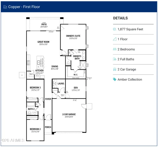 Base floorplan shown. Actual floorplan may vary based on architectural options not shown, when applicable.