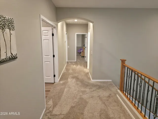 Hall to bedroom 2,3,4, and hall bathroom.