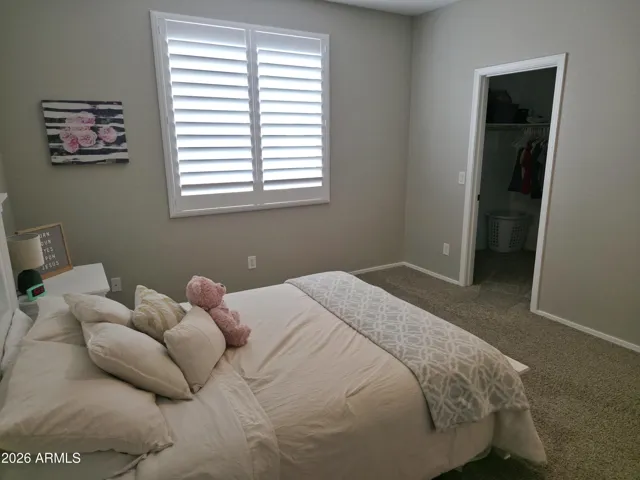 Walk in closet, shutters