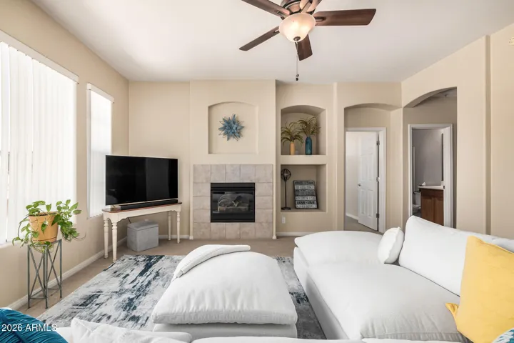 Gas Fireplace in Great Room