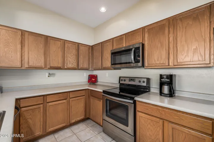 Kitchen lot of counter space and storage