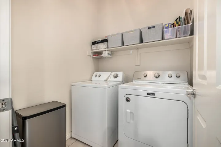 laundry room full size washer and dryer included