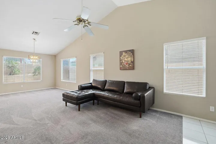 Open Concept Living Room w/ new blinds