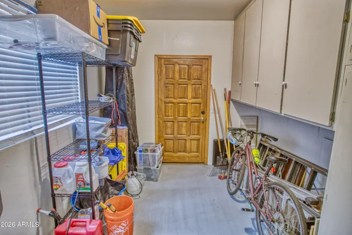 Mud Room off Laundry. Door Leads to back yard
