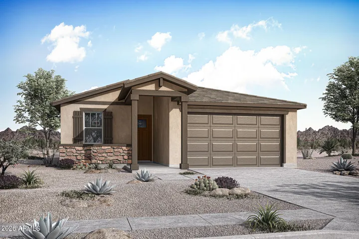 Rendering. Actual home color may vary.