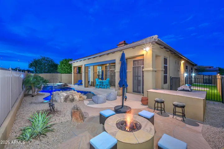 Wow! Can you imagine a night under the stars here? The automatic shades also create another source of privacy and shade.