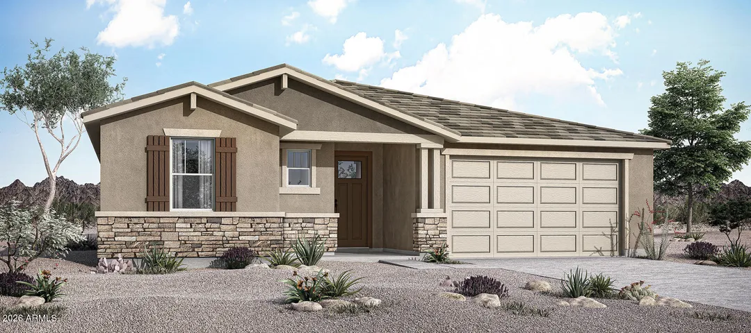 Rendering. Actual home color may vary.