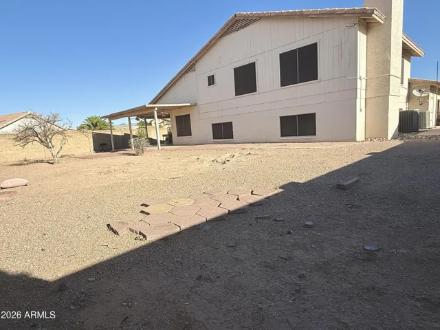5 bed/ 3 bath. RV Gate with parking slab. No HOA. Large backyard.