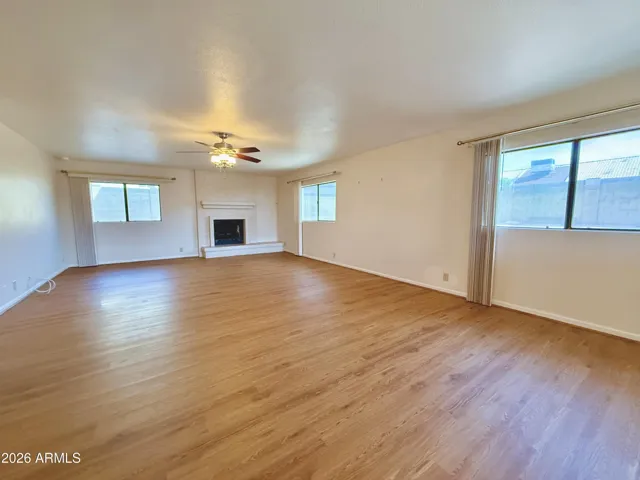 Downstairs Large family room with fireplace