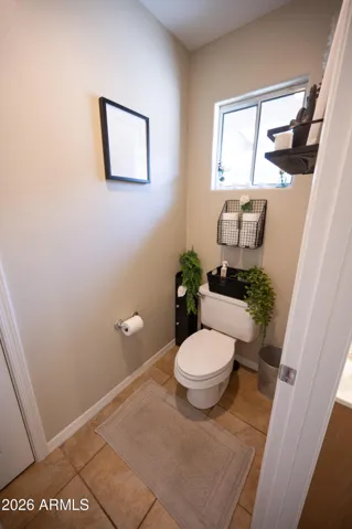 Main floor half bath