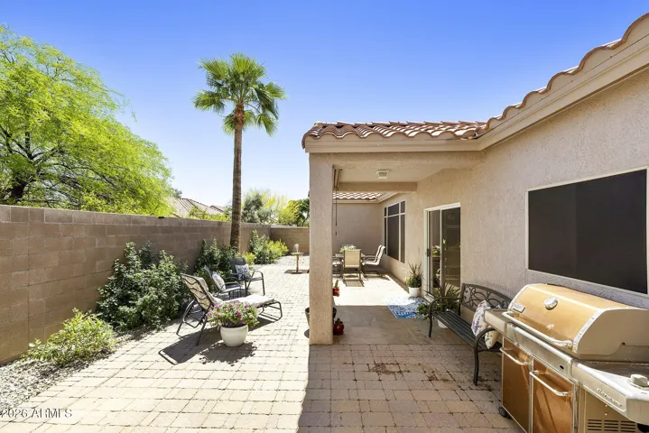Private back yard