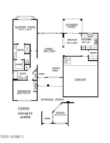 Alpine C2666 Floorplan
