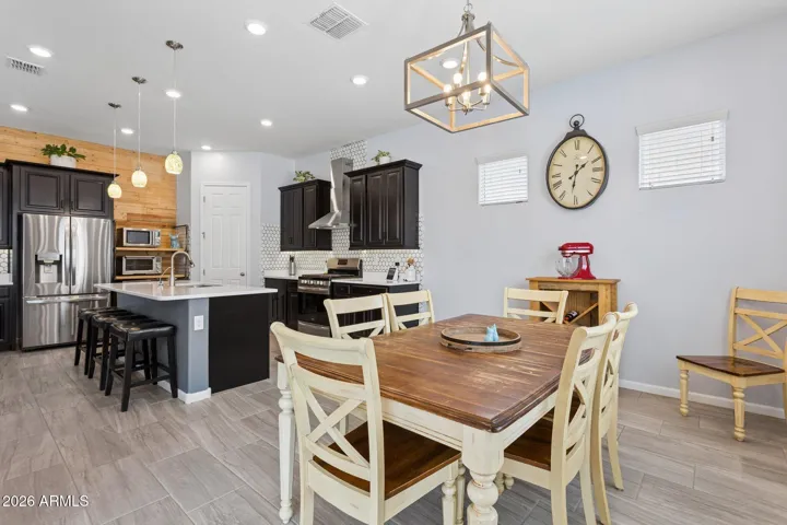 Dining space with easy flow to the kitchen