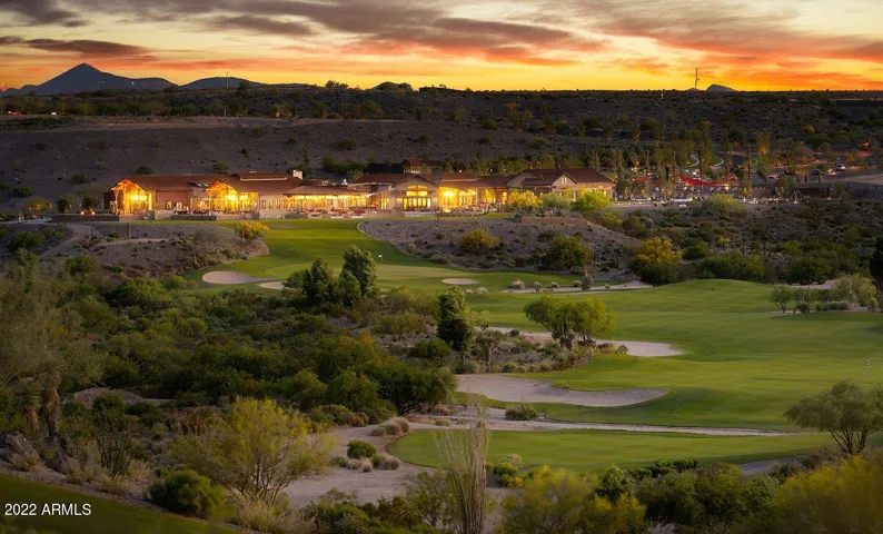 Clubhouse with view of golf course