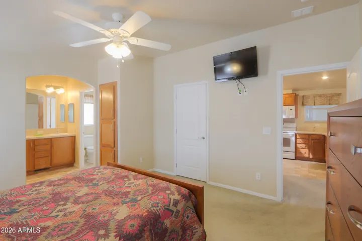 Large area may accomodate king size bed