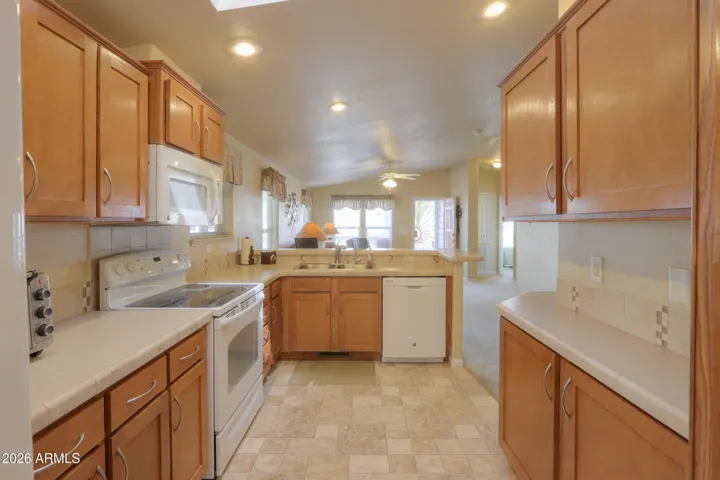 Plenty of space to comfortably cook and prepare food