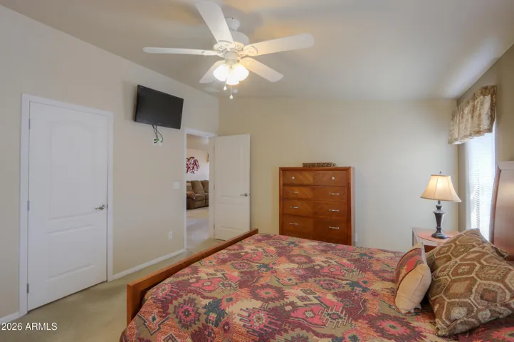 Bedroom also has a walk in closet