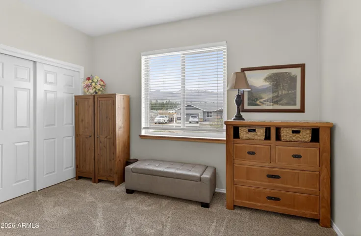 bedroom 3 used as an office currently views of peaks